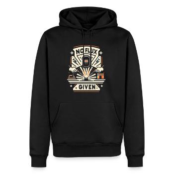 Pas de flux donné 16 - Sweat à capuche Premium bio Homme - noir - Devant - Nico (187cm)