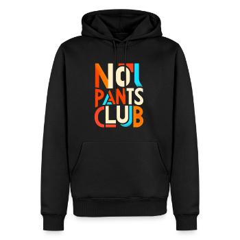 No Pants Club 11 - Männer Premium Bio Hoodie - Schwarz - Vorne - Nico (187cm)