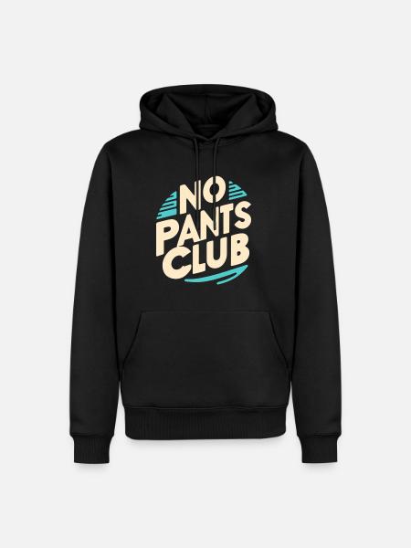 No Pants Club 7 - Men’s Premium Organic Hoodie - black