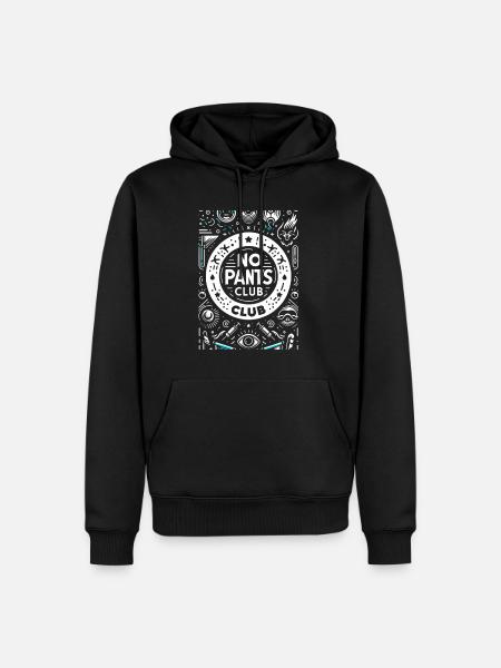 No Pants Club 9 - Men’s Premium Organic Hoodie - black