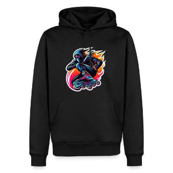 Rollerblade Ninja 10 - Sweat à capuche Premium bio Homme - noir - Devant - Nico (187cm)