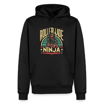 Rollerblade Ninja 8 - Sweat à capuche Premium bio Homme - noir - Devant - Nico (187cm)