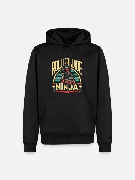 Rollerblade Ninja 8 - Men’s Premium Organic Hoodie - black