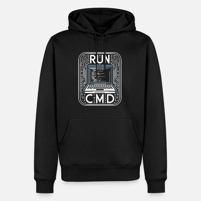 Run Cmd 41 - Männer Premium Bio Hoodie - Schwarz
