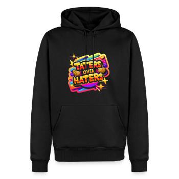 taters over haters 14 - Männer Premium Bio Hoodie - Schwarz - Vorne - Nico (187cm)