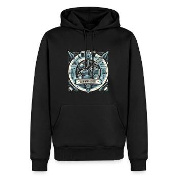 Yard Work Expert 19 - Männer Premium Bio Hoodie - Schwarz - Vorne - Nico (187cm)