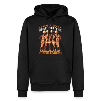 I'm Just Here For The Cheerleaders 24 - Männer Premium Bio Hoodie - Schwarz - Vorne - Nico (187cm)