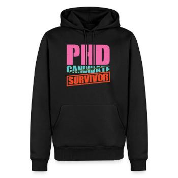 Candidat au doctorat Survivant 13 - Sweat à capuche Premium bio Homme - noir - Devant - Nico (187cm)