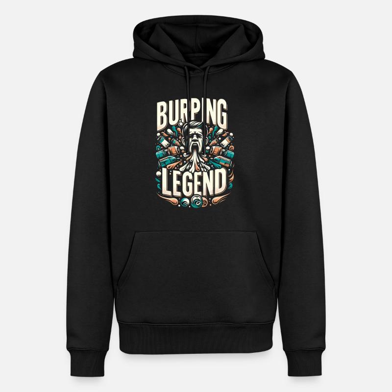 Légende du rot 20 - Sweat à capuche Premium bio Homme - noir