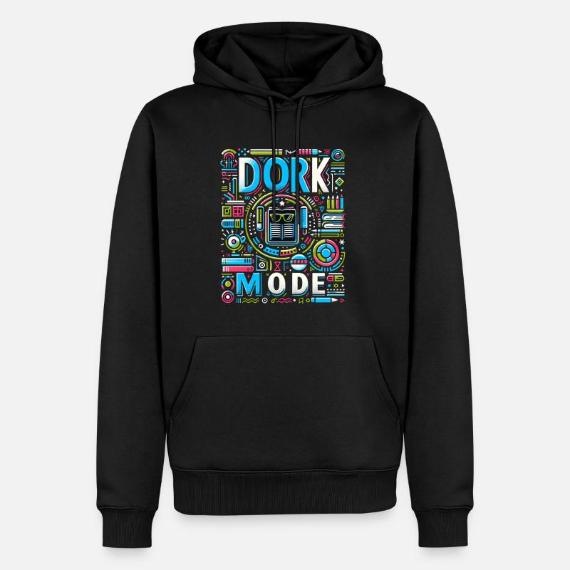 Dork Mode 14 - Männer Premium Bio Hoodie - Schwarz