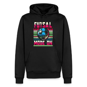 Futsal Mode On 8 - Männer Premium Bio Hoodie - Schwarz - Vorne - Nico (187cm)