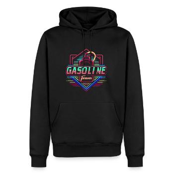 Essence Forever 15 - Sweat à capuche Premium bio Homme - noir - Devant - Nico (187cm)