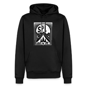 Go Ask Your Spl 9 - Männer Premium Bio Hoodie - Schwarz - Vorne - Nico (187cm)