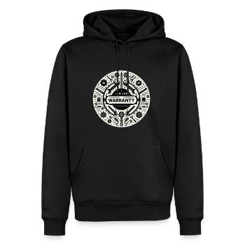 Je suis la garantie 45 - Sweat à capuche Premium bio Homme - noir - Devant - Nico (187cm)