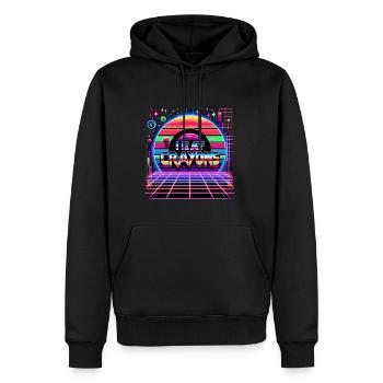 I Eat Crayons 21 - Männer Premium Bio Hoodie - Schwarz - Vorne - Nico (187cm)