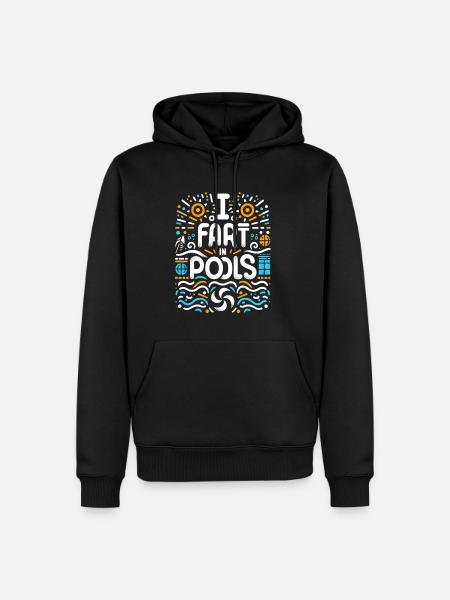 I Fart In Pools 9 - Men’s Premium Organic Hoodie - black