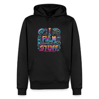 I Film Stuff 15 - Men’s Premium Organic Hoodie - black - Front - Nico (187cm)