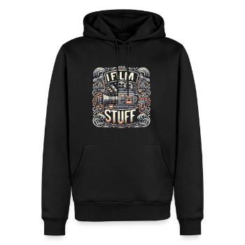 I Film Stuff 19 - Men’s Premium Organic Hoodie - black - Front - Nico (187cm)