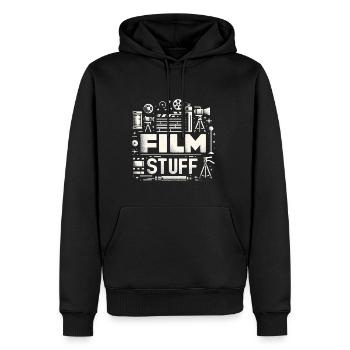 I Film Stuff 20 - Men’s Premium Organic Hoodie - black - Front - Nico (187cm)