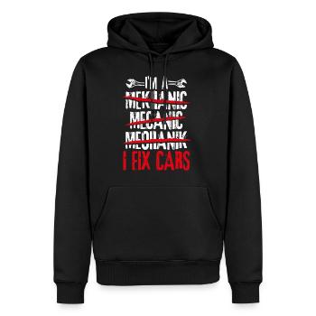 Tuning Car Lovers Repair Cars Mechanic D - Men’s Premium Organic Hoodie - black - Front - Nico (187cm)