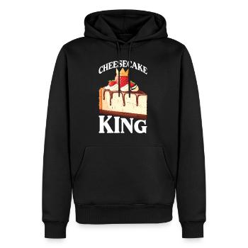 Gâteau au fromage King 13 - Sweat à capuche Premium bio Homme - noir - Devant - Nico (187cm)