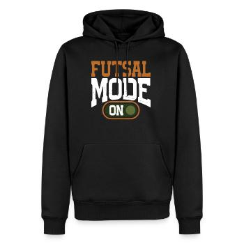 Futsal Mode On 13 - Männer Premium Bio Hoodie - Schwarz - Vorne - Nico (187cm)