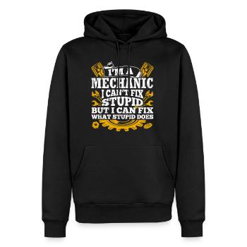 I'm a mechanic, I can't do stupid tuning-A - Men’s Premium Organic Hoodie - black - Front - Nico (187cm)
