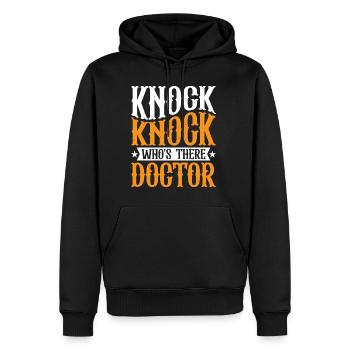 Knock Knock Who's There Doctor 26 - Männer Premium Bio Hoodie - Schwarz - Vorne - Nico (187cm)