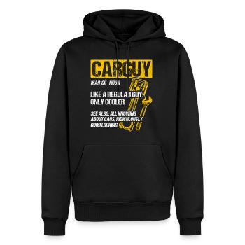 Tuning Amoureux De Voiture Réparation De Voitures Mécanicien D - Sweat à capuche Premium bio Homme - noir - Devant - Nico (187cm)