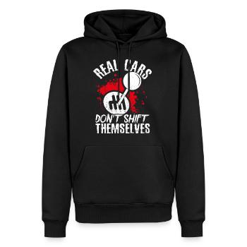 Tuning Autoliebhaber Reparieren Autos Mechaniker E - Männer Premium Bio Hoodie - Schwarz - Vorne - Nico (187cm)