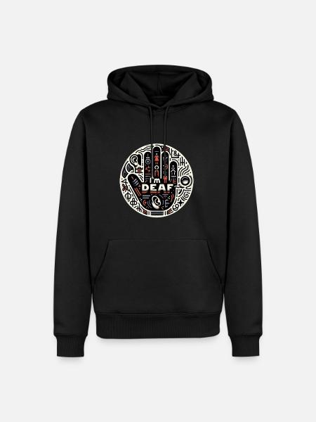 I'm Deaf 42 - Men’s Premium Organic Hoodie - black