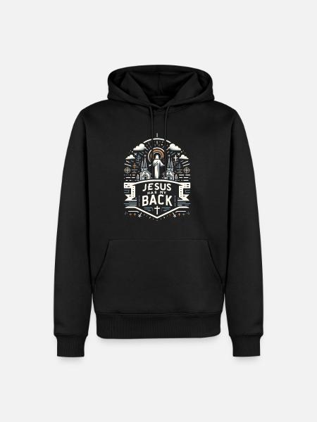 Jesus Has My Back 28 - Men’s Premium Organic Hoodie - black