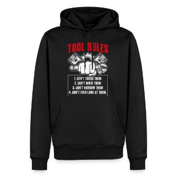 Tuning Autoliebhaber Reparieren Autos Mechaniker D - Männer Premium Bio Hoodie - Schwarz - Vorne - Nico (187cm)