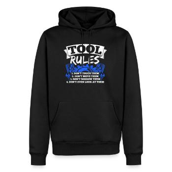 Tuner Autoliebhaber Reparieren Mechaniker Werkzeug - Männer Premium Bio Hoodie - Schwarz - Vorne - Nico (187cm)