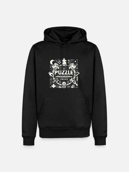 Puzzle Partners Squad 3 - Men’s Premium Organic Hoodie - black