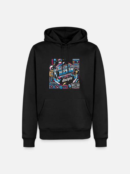 Discman Disciple - Men’s Premium Organic Hoodie - black