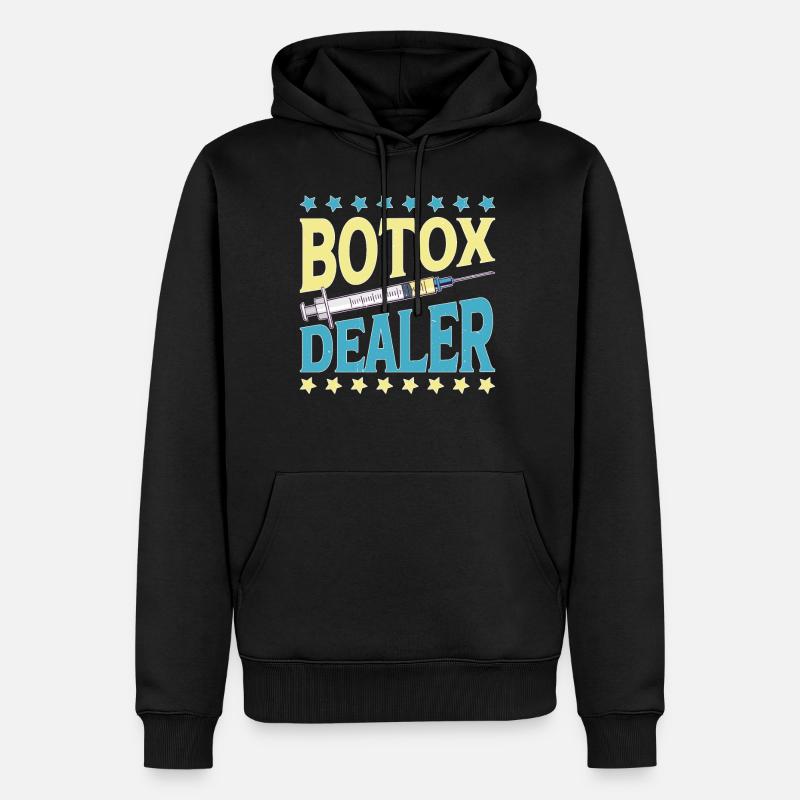 Revendeur de Botox 11 - Sweat à capuche Premium bio Homme - noir