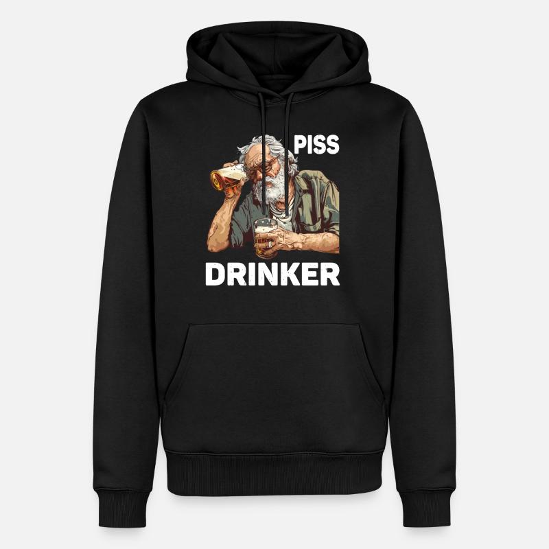 Piss Drinker 46 - Männer Premium Bio Hoodie - Schwarz