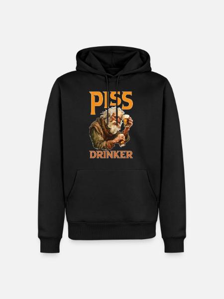 Piss Drinker 45 - Männer Premium Bio Hoodie - Schwarz