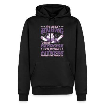 I'm In The Fitness Protection Program 5 - Männer Premium Bio Hoodie - Schwarz - Vorne - Nico (187cm)