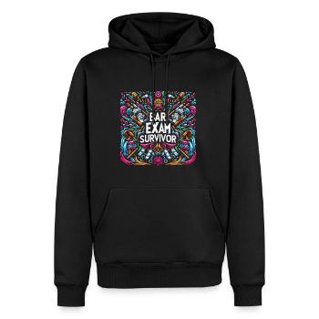 Bar Exam Survivor 19 - Männer Premium Bio Hoodie - Schwarz - Vorne - Nico (187cm)