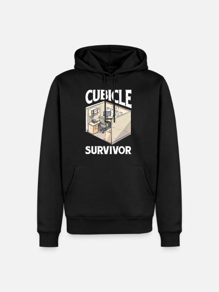 Cubicle Survivor 2 - Men’s Premium Organic Hoodie - black