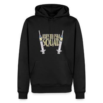 Anesthesia Squad 2 - Männer Premium Bio Hoodie - Schwarz - Vorne - Nico (187cm)