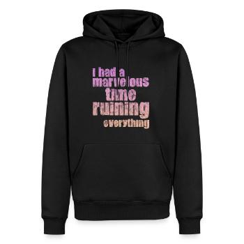 J’ai passé un moment merveilleux à tout gâcher 3 - Sweat à capuche Premium bio Homme - noir - Devant - Nico (187cm)