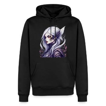 Gruseliges Halloween-partykostüm Vampir-lady - Männer Premium Bio Hoodie - Schwarz - Vorne - Nico (187cm)