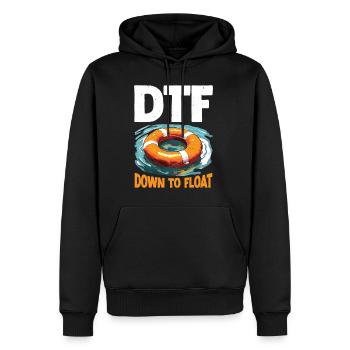 DTF Down To Float 2 - Sweat à capuche Premium bio Homme - noir - Devant - Nico (187cm)