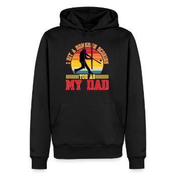 J’ai frappé un coup de circuit qui t’a marqué en tant que mon père - Sweat à capuche Premium bio Homme - noir - Devant - Nico (187cm)