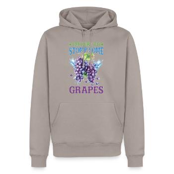 I'm Here To Stomp Some Grapes 22 - Männer Premium Bio Hoodie - Taupe - Vorne - Nico (187cm)