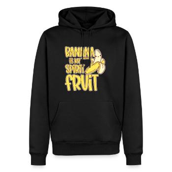 Banana Is My Spirit Fruit 4 - Männer Premium Bio Hoodie - Schwarz - Vorne - Nico (187cm)