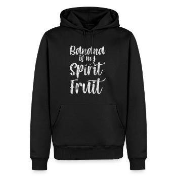 Banana Is My Spirit Fruit 5 - Männer Premium Bio Hoodie - Schwarz - Vorne - Nico (187cm)